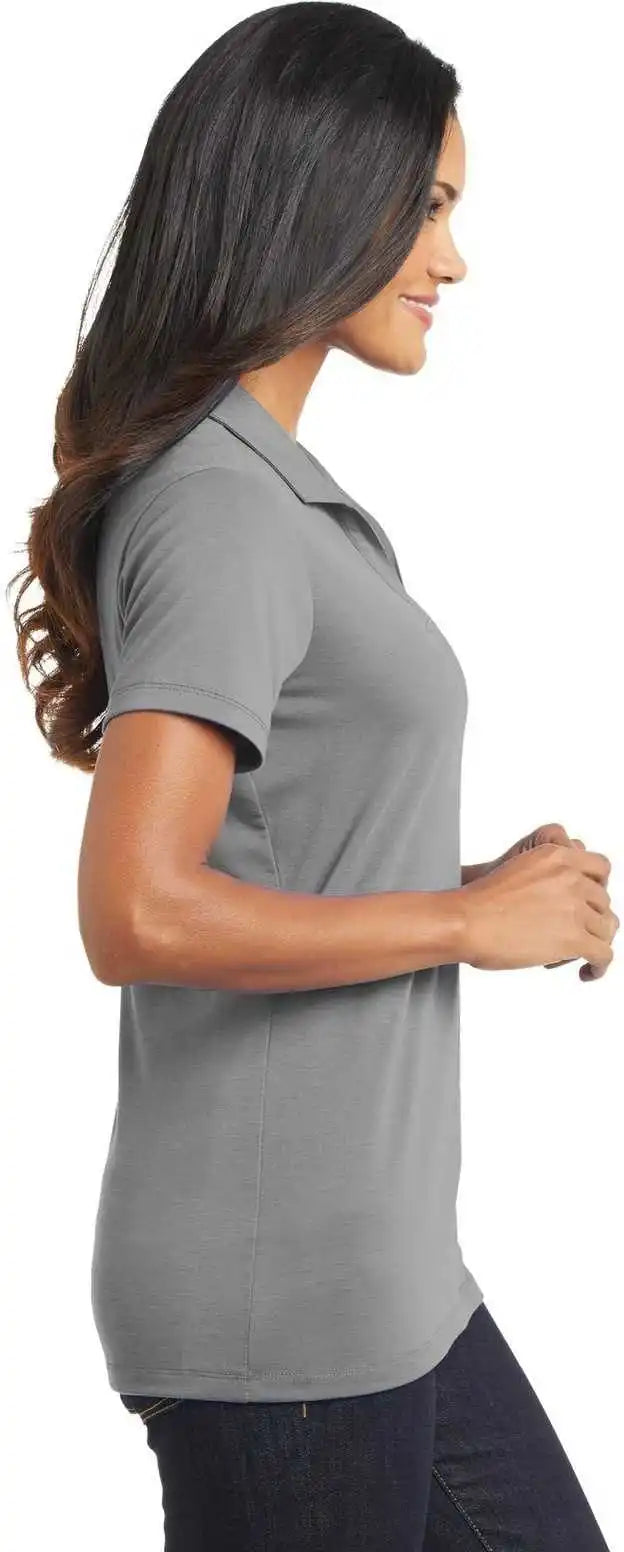 Port Authority L568 Ladies Cotton Touch Performance Polo Frost Gray