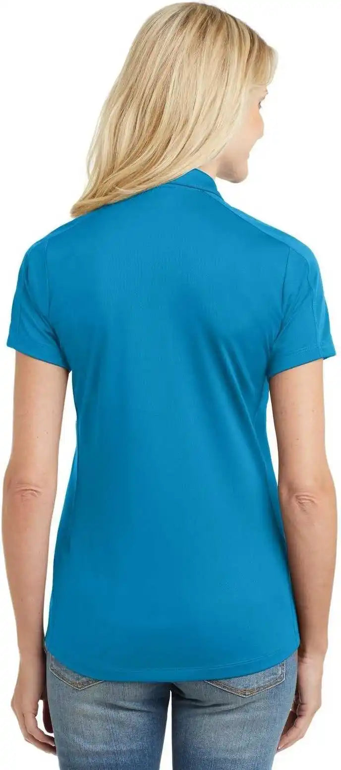 Port Authority L569 Ladies Diamond Jacquard Polo Blue Wake