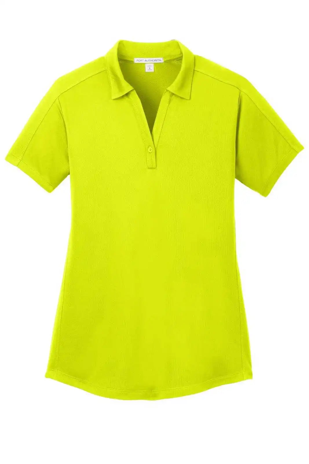 Port Authority L569 Ladies Diamond Jacquard Polo - Citron