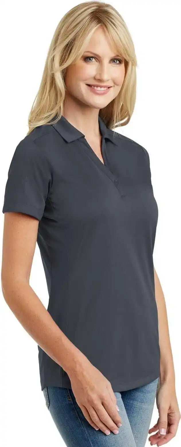 Port Authority L569 Ladies Diamond Jacquard Polo Graphite