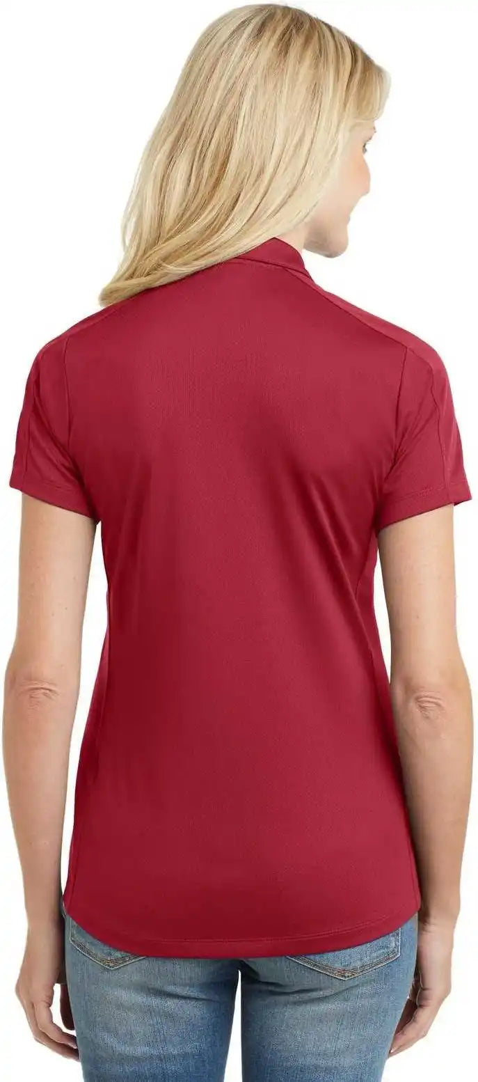 Port Authority L569 Ladies Diamond Jacquard Polo Rich Red
