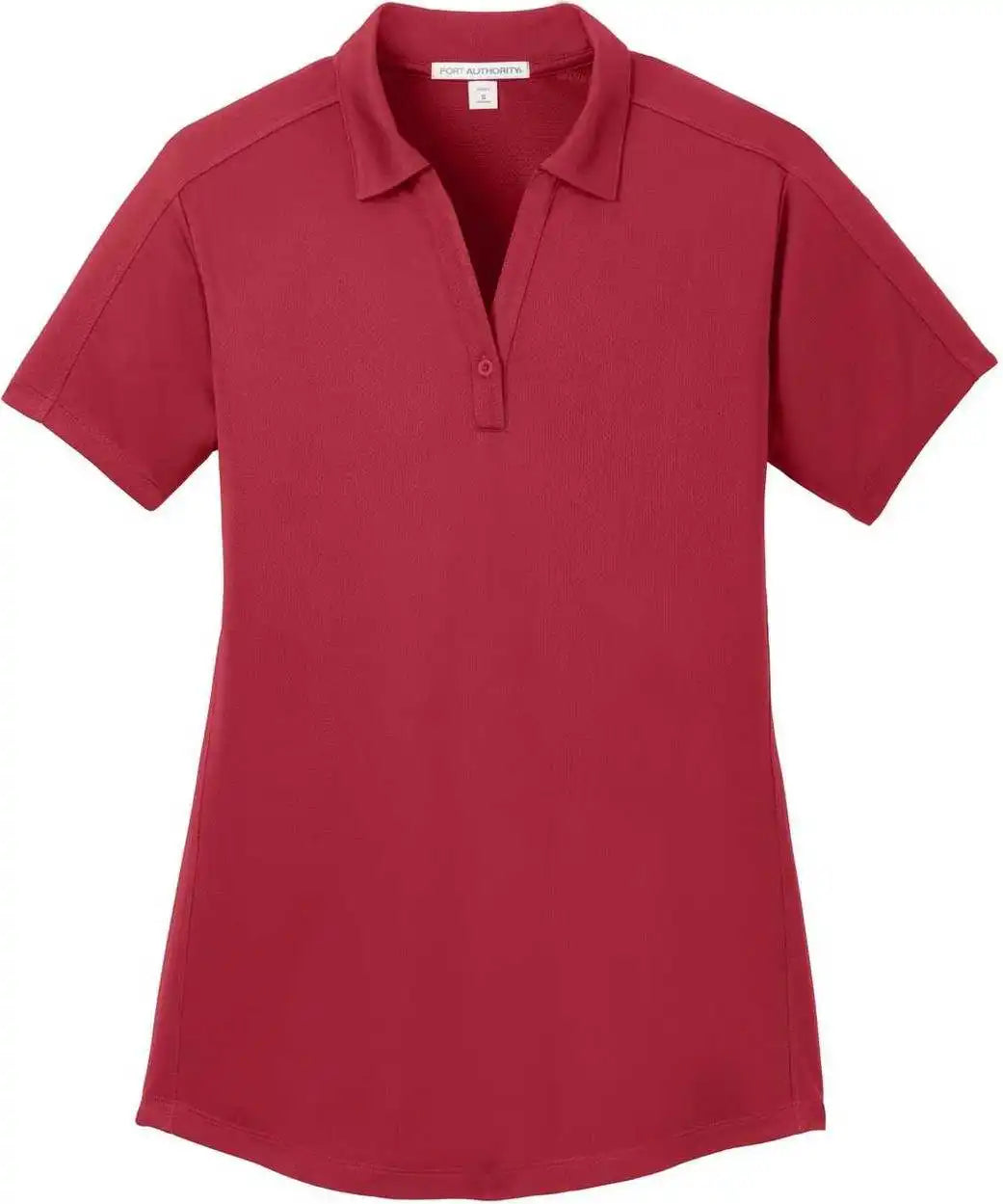 Port Authority L569 Ladies Diamond Jacquard Polo Rich Red