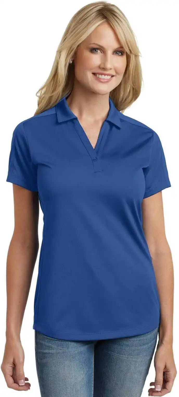 Port Authority L569 Ladies Diamond Jacquard Polo True Blue