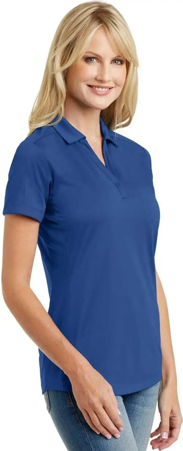 Port Authority L569 Ladies Diamond Jacquard Polo True Blue