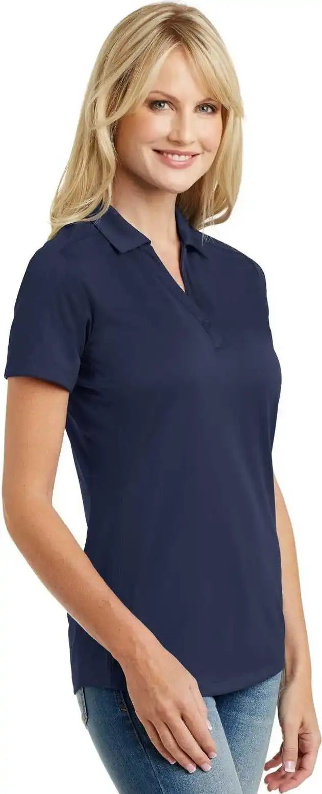 Port Authority L569 Ladies Diamond Jacquard Polo True Navy