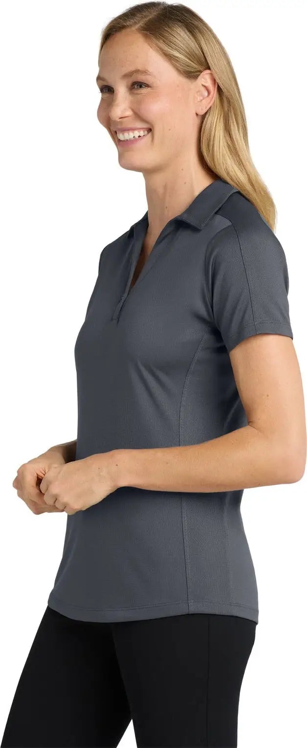 Port Authority L569 Women’s Diamond Jacquard Polo - Graphite