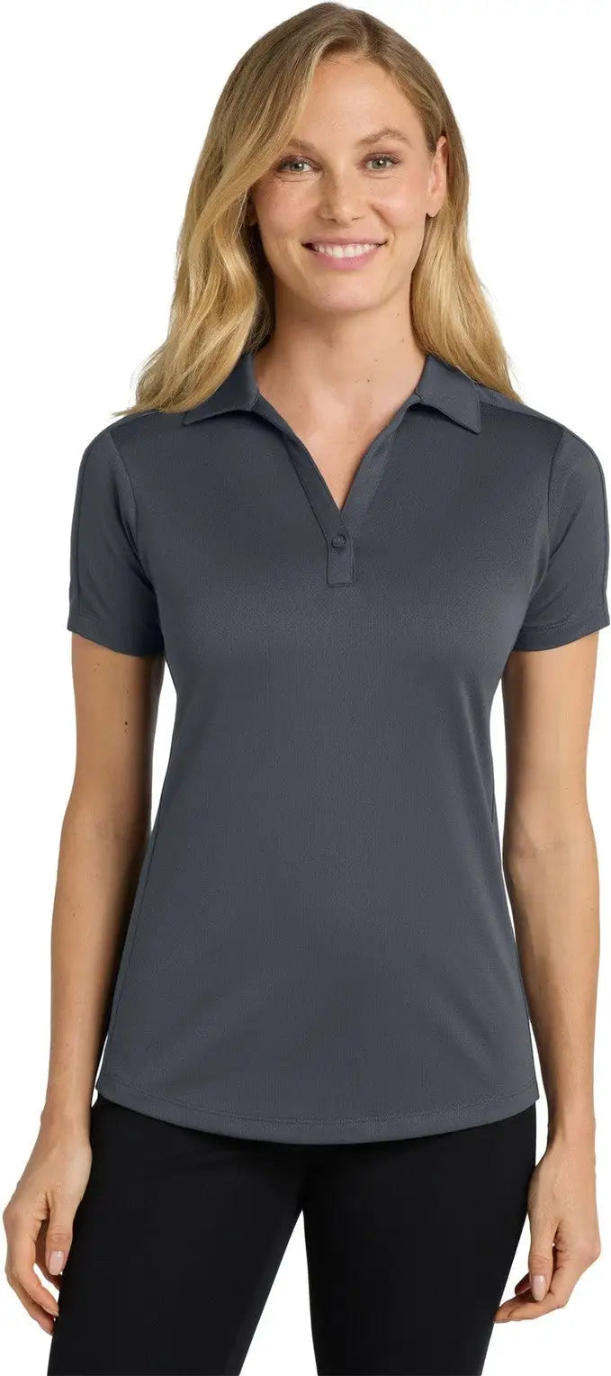 Port Authority L569 Women’s Diamond Jacquard Polo - Graphite - Ladies Xs