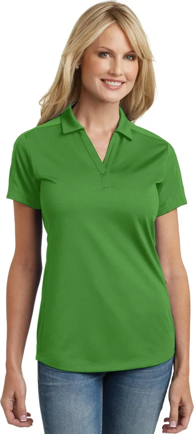 Port Authority L569 Women’s Diamond Jacquard Polo - Vine Green - Ladies Xs