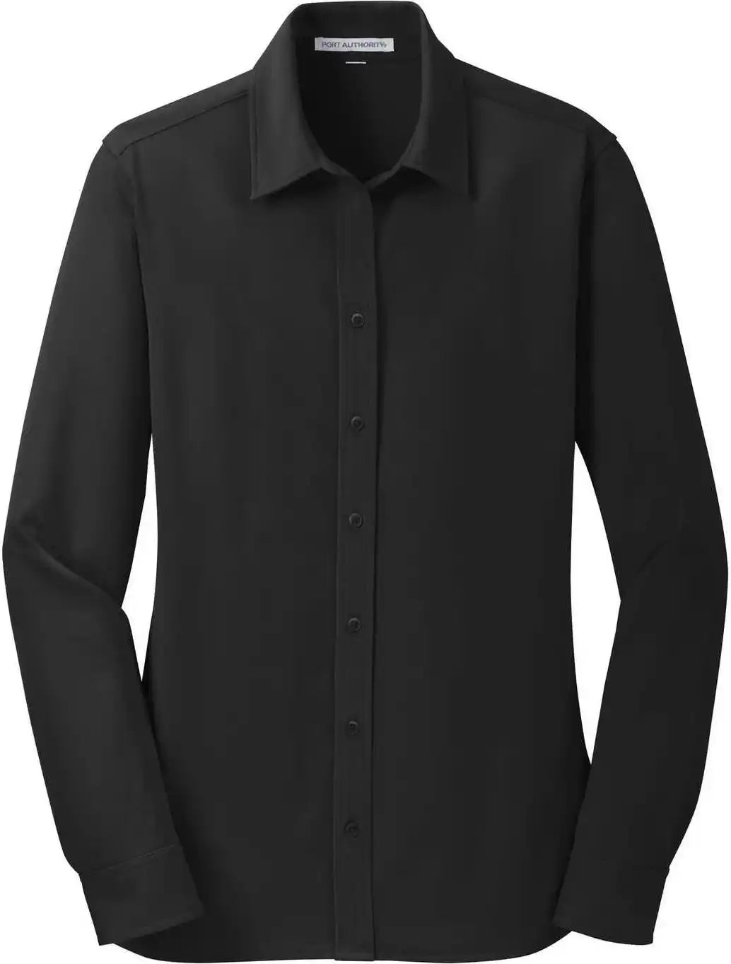 Port Authority L570 Ladies Dimension Knit Dress Shirt Black