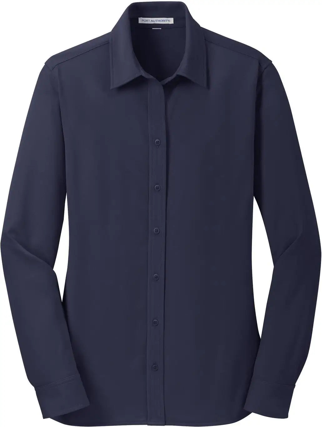 Port Authority L570 Women’s Dimension Knit Dress Shirt - Dark Navy