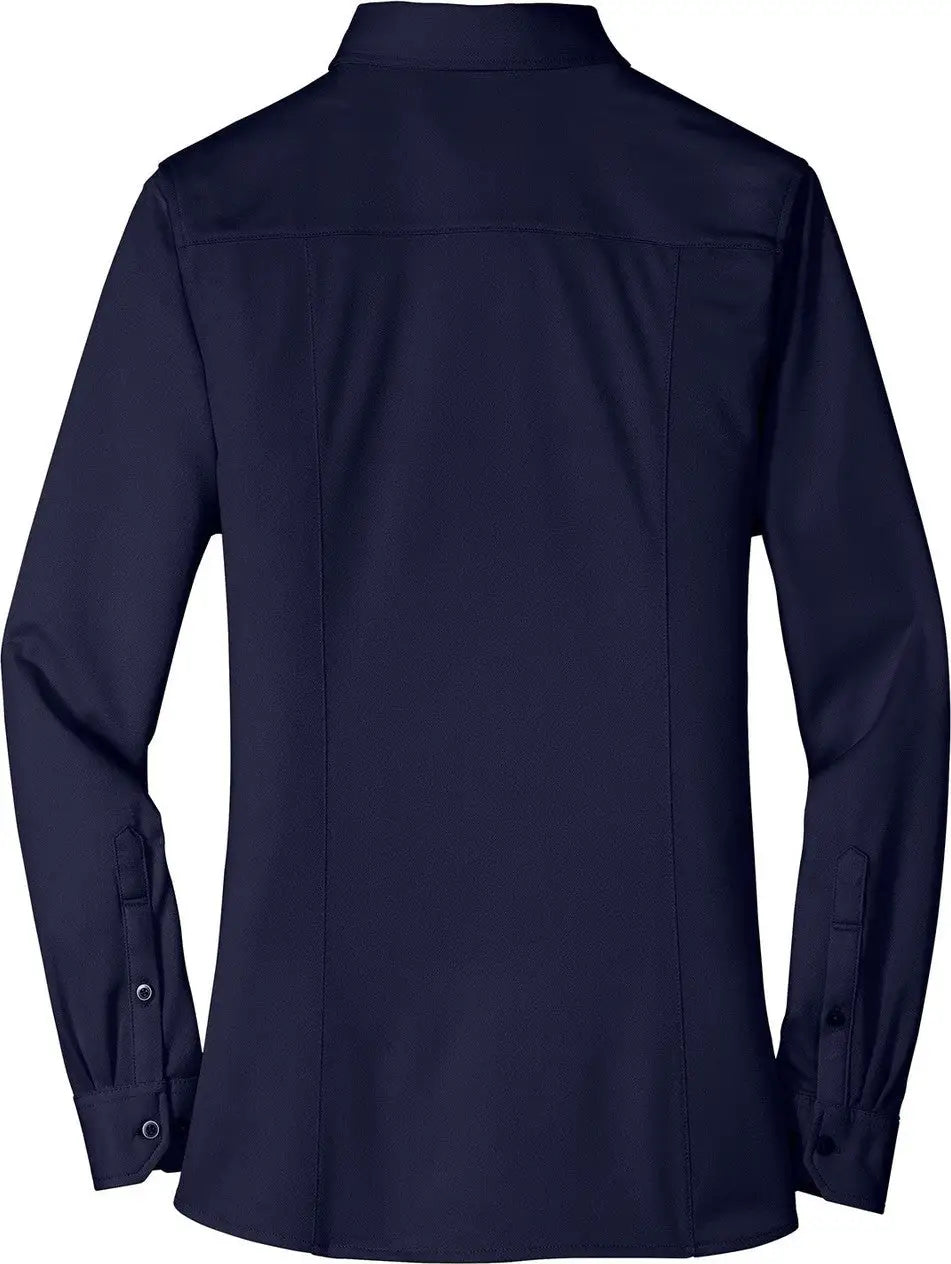 Port Authority L570 Women’s Dimension Knit Dress Shirt - Dark Navy