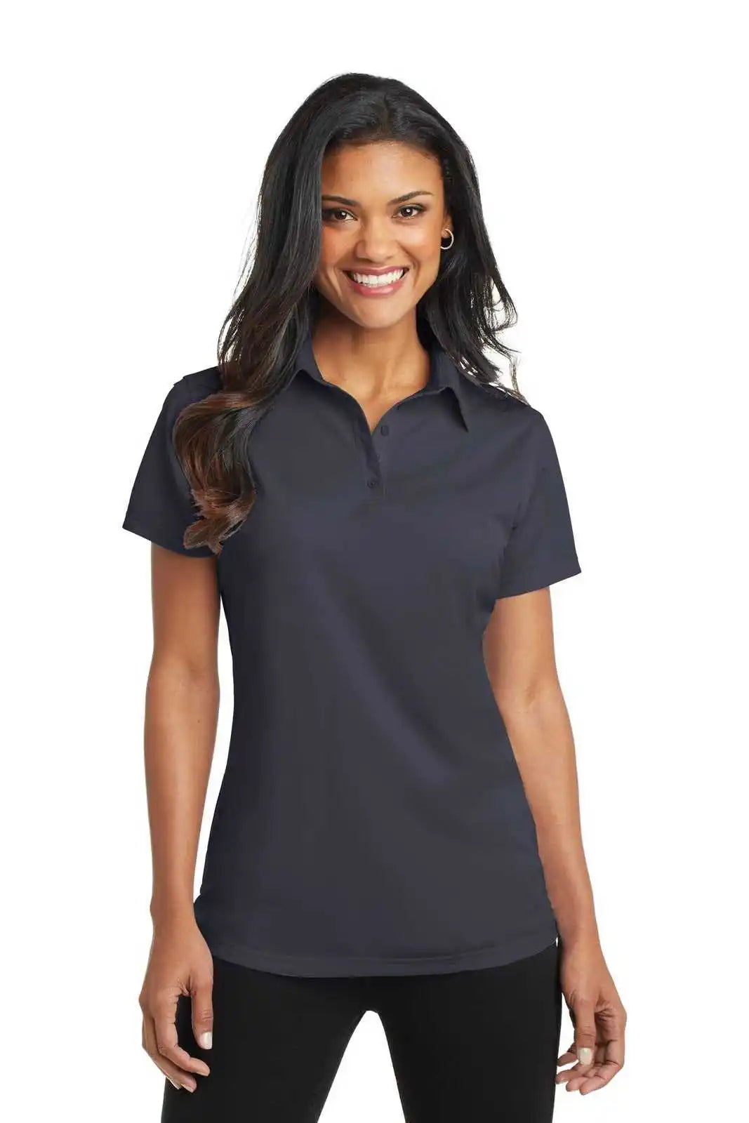 Port Authority L571 Ladies Dimension Polo - Battleship Gray