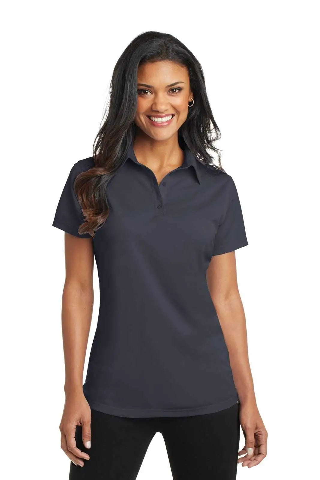 Port Authority L571 Ladies Dimension Polo - Battleship Gray
