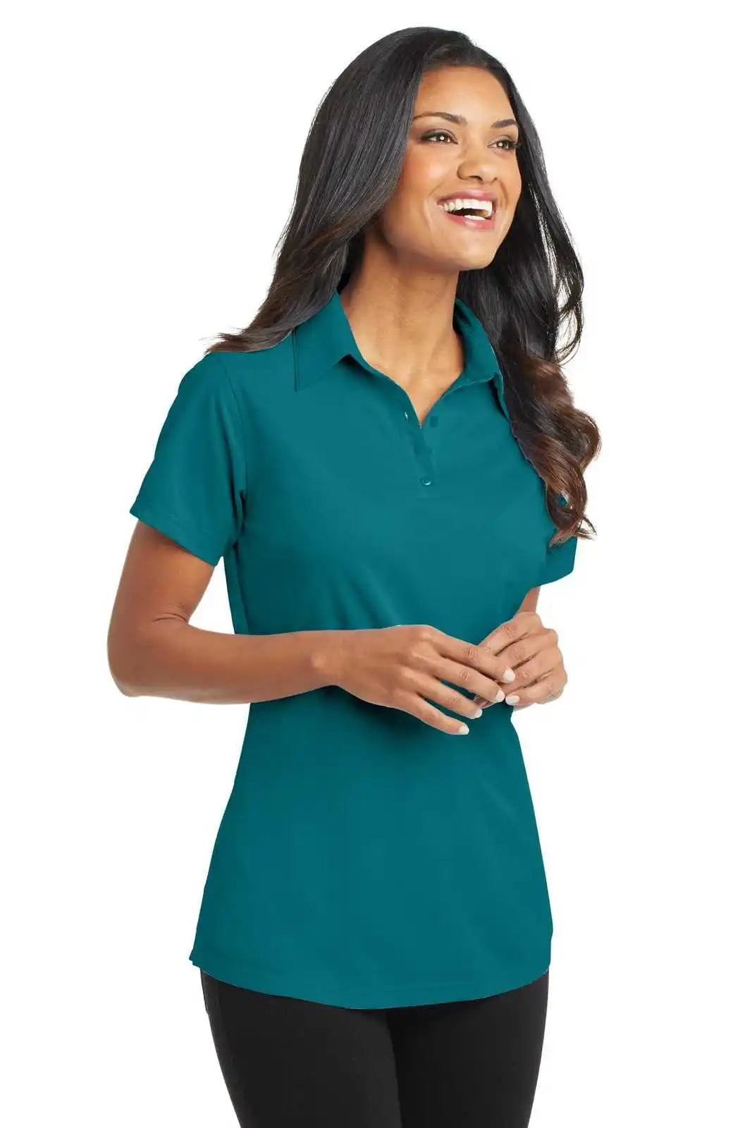 Port Authority L571 Ladies Dimension Polo - Dark Teal