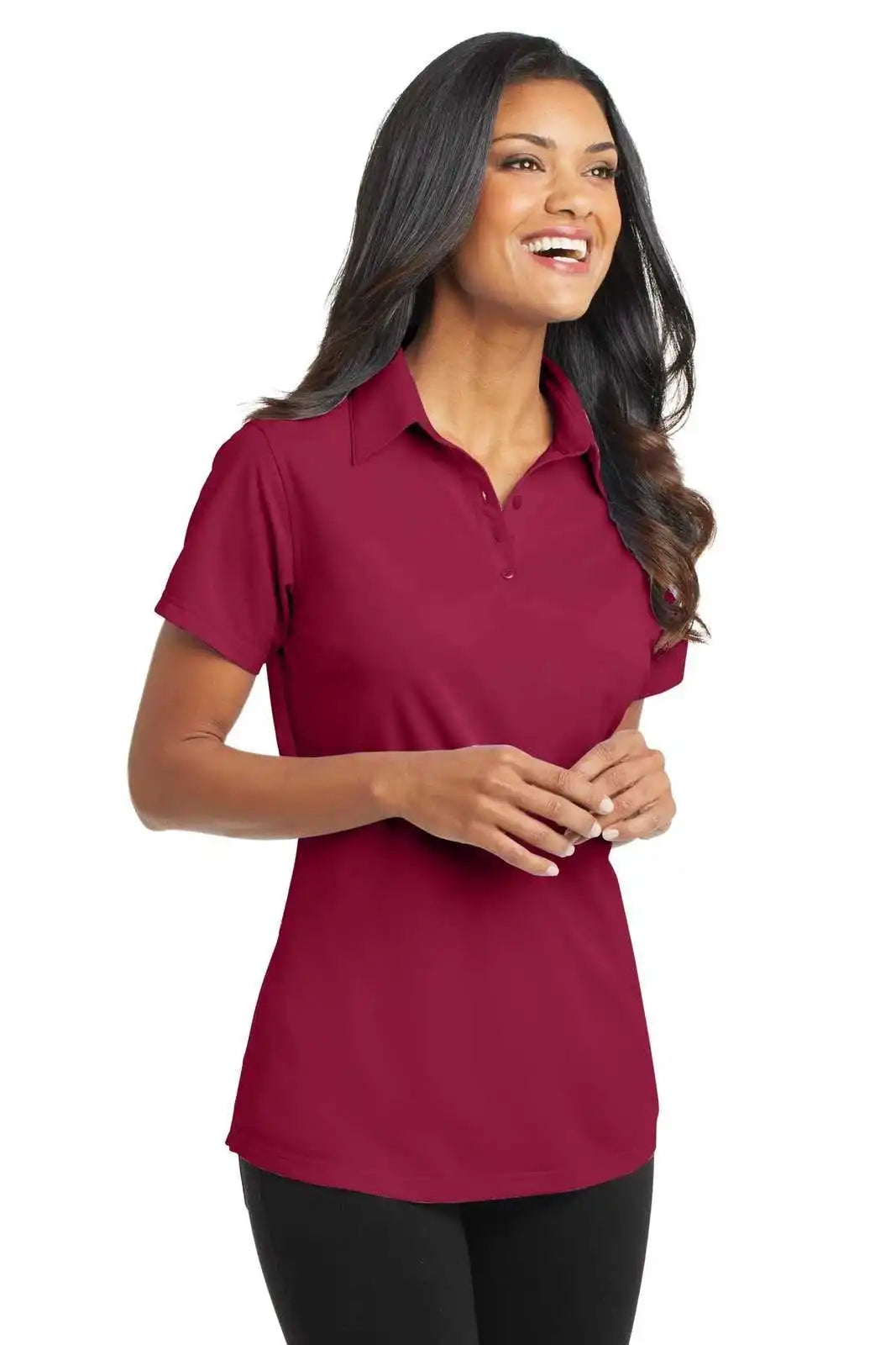 Port Authority L571 Ladies Dimension Polo - Red Rush