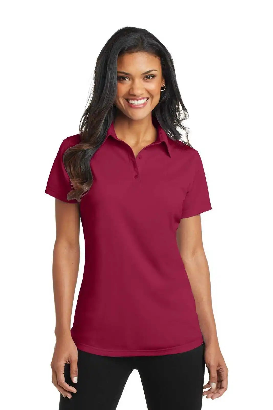 Port Authority L571 Ladies Dimension Polo - Red Rush