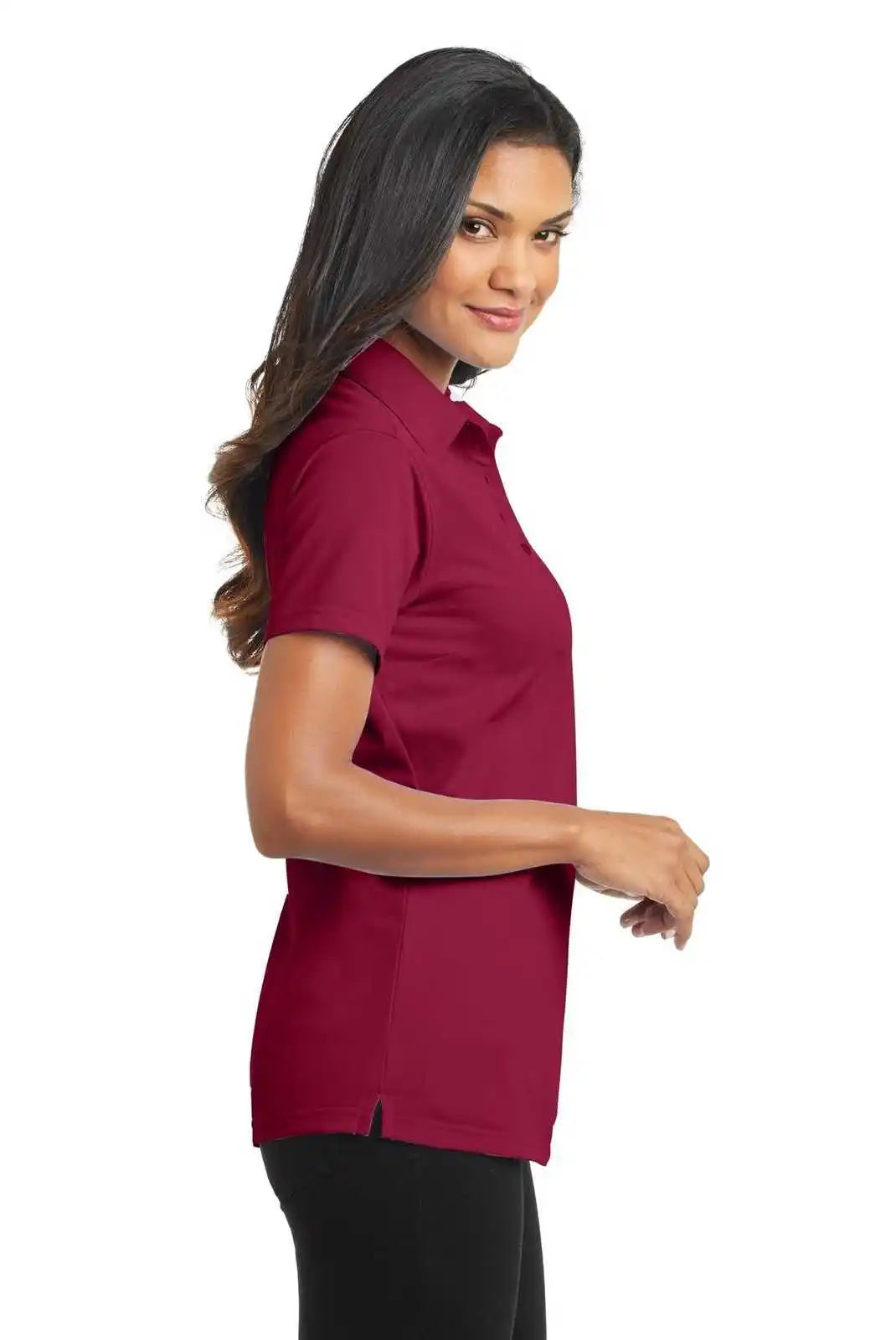 Port Authority L571 Ladies Dimension Polo - Red Rush