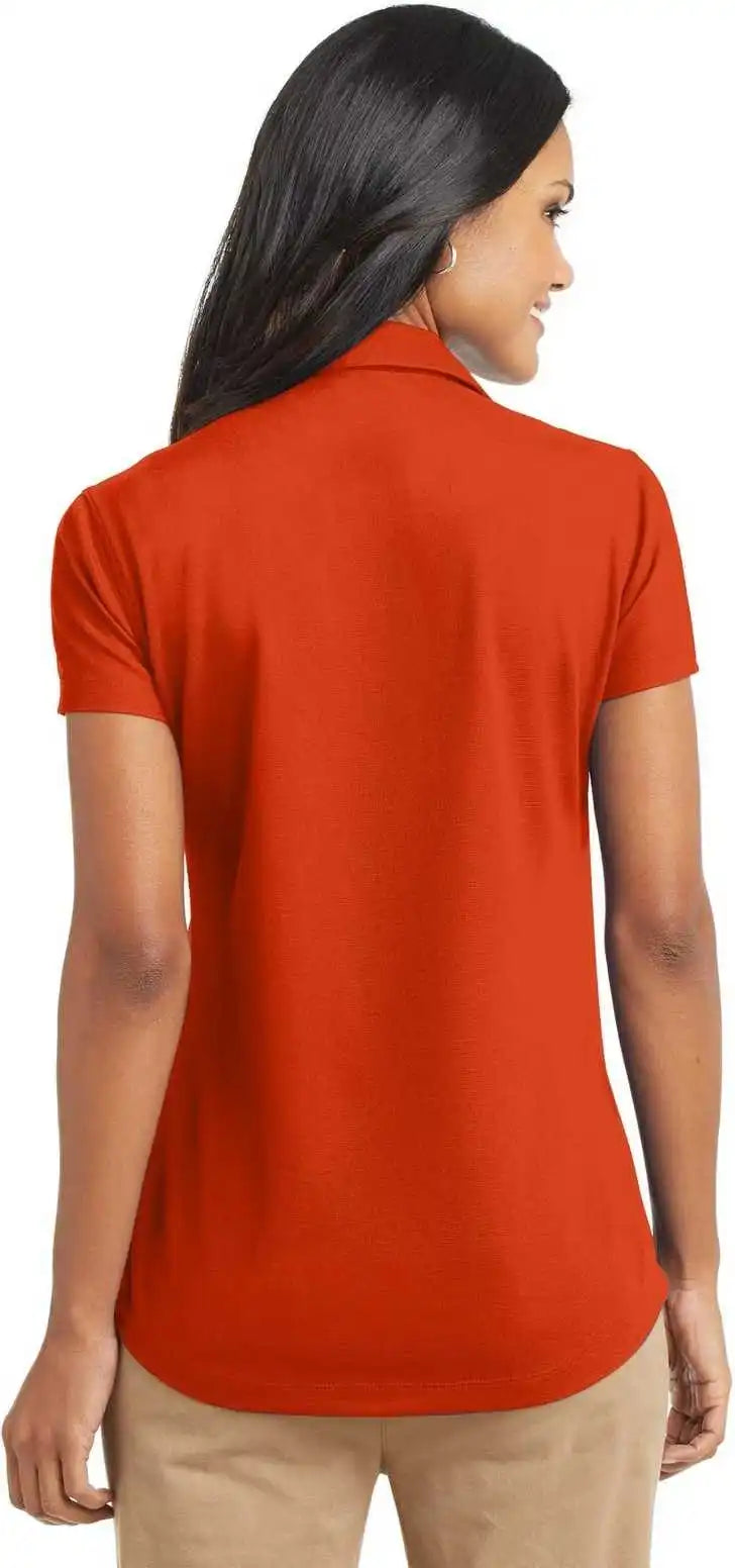 Port Authority L572 Ladies Dry Zone Grid Polo - Autumn Orange