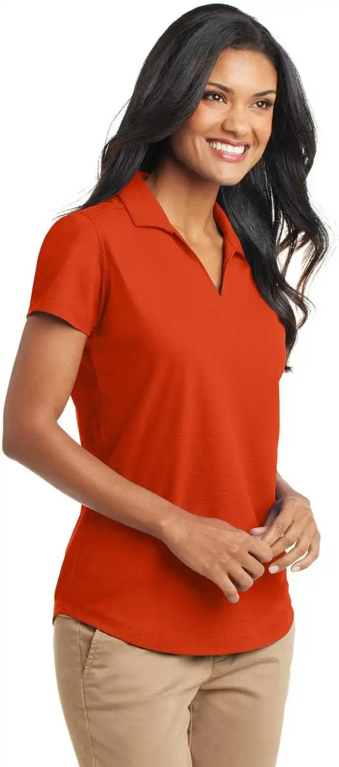 Port Authority L572 Ladies Dry Zone Grid Polo - Autumn Orange