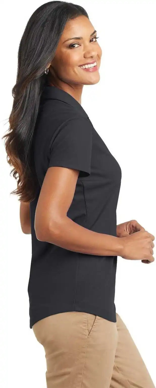 Port Authority L572 Ladies Dry Zone Grid Polo - Battleship Gray