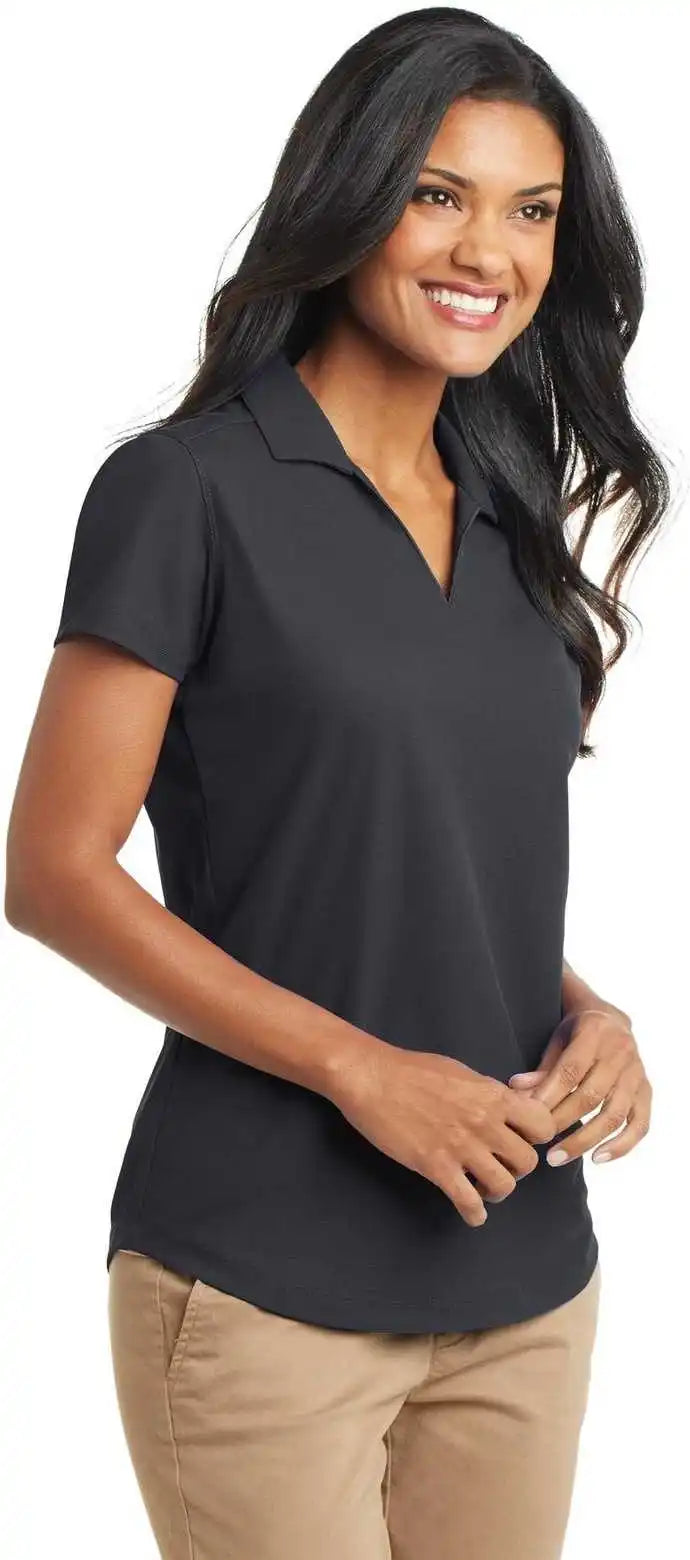 Port Authority L572 Ladies Dry Zone Grid Polo - Battleship Gray