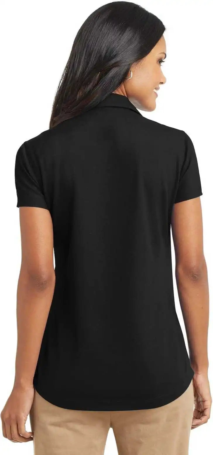 Port Authority L572 Ladies Dry Zone Grid Polo Black
