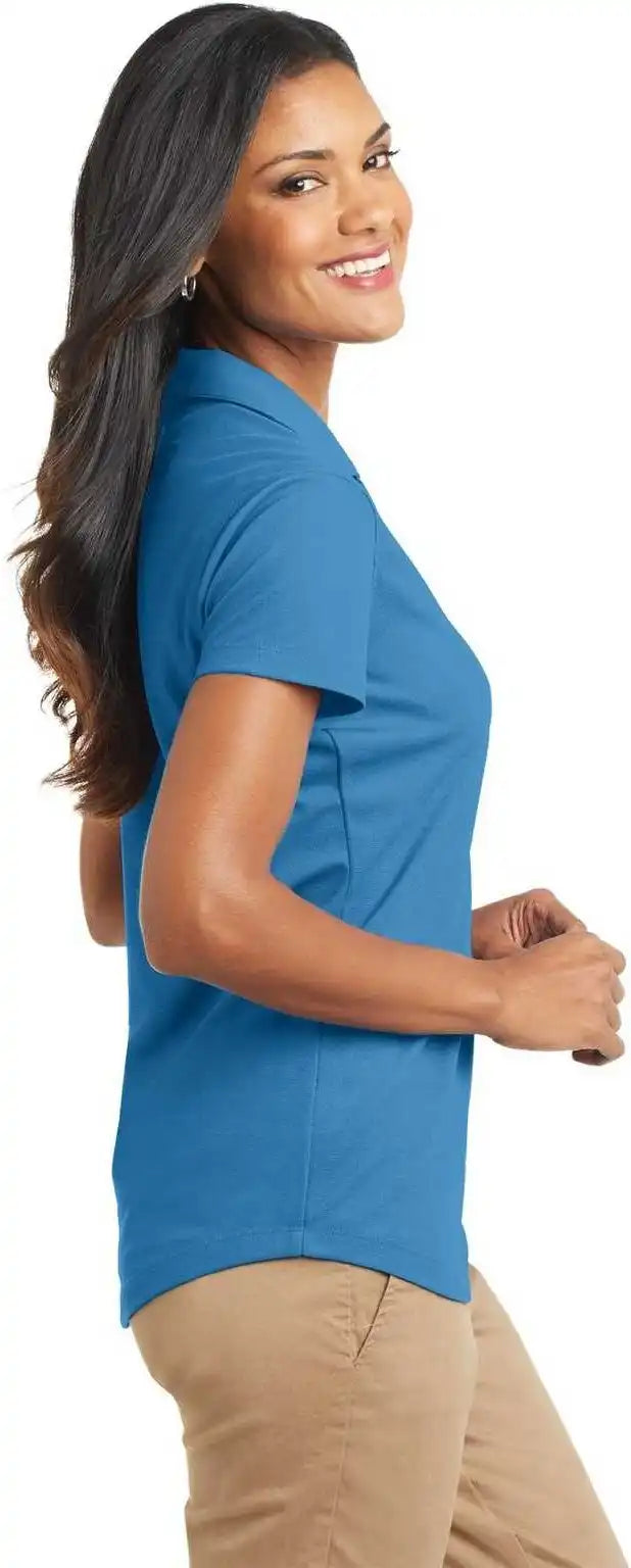 Port Authority L572 Ladies Dry Zone Grid Polo Celadon Blue