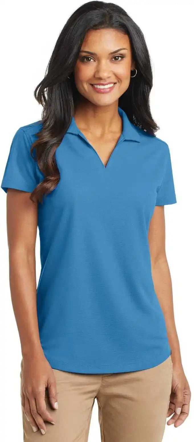 Port Authority L572 Ladies Dry Zone Grid Polo Celadon Blue