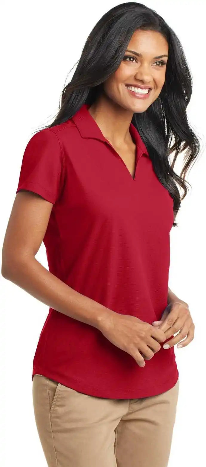 Port Authority L572 Ladies Dry Zone Grid Polo - Engine Red