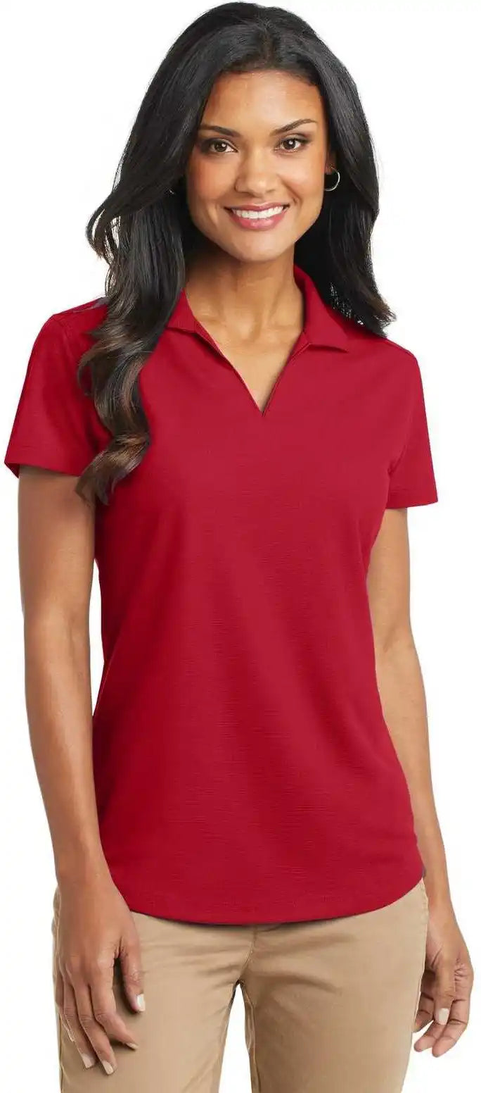 Port Authority L572 Ladies Dry Zone Grid Polo - Engine Red