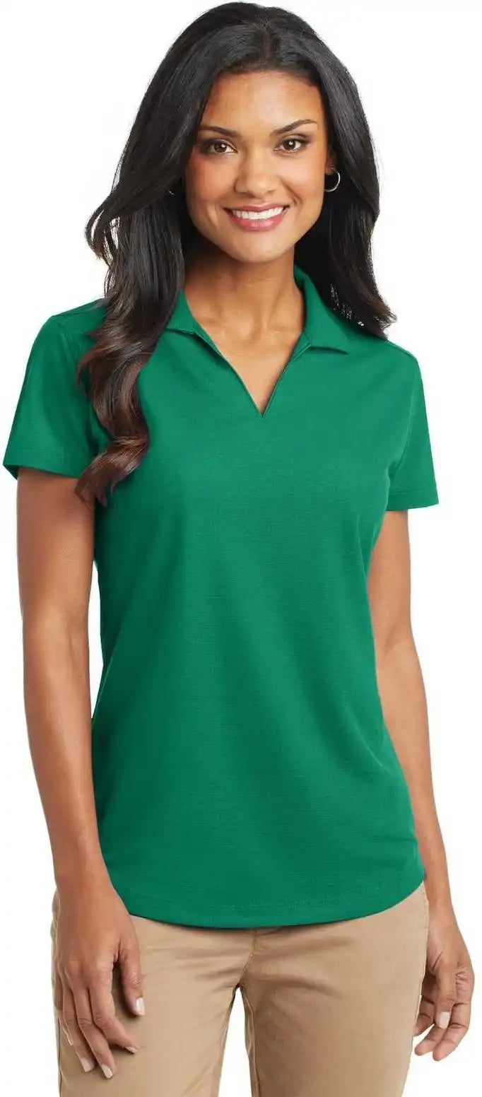 Port Authority L572 Ladies Dry Zone Grid Polo - Jewel Green