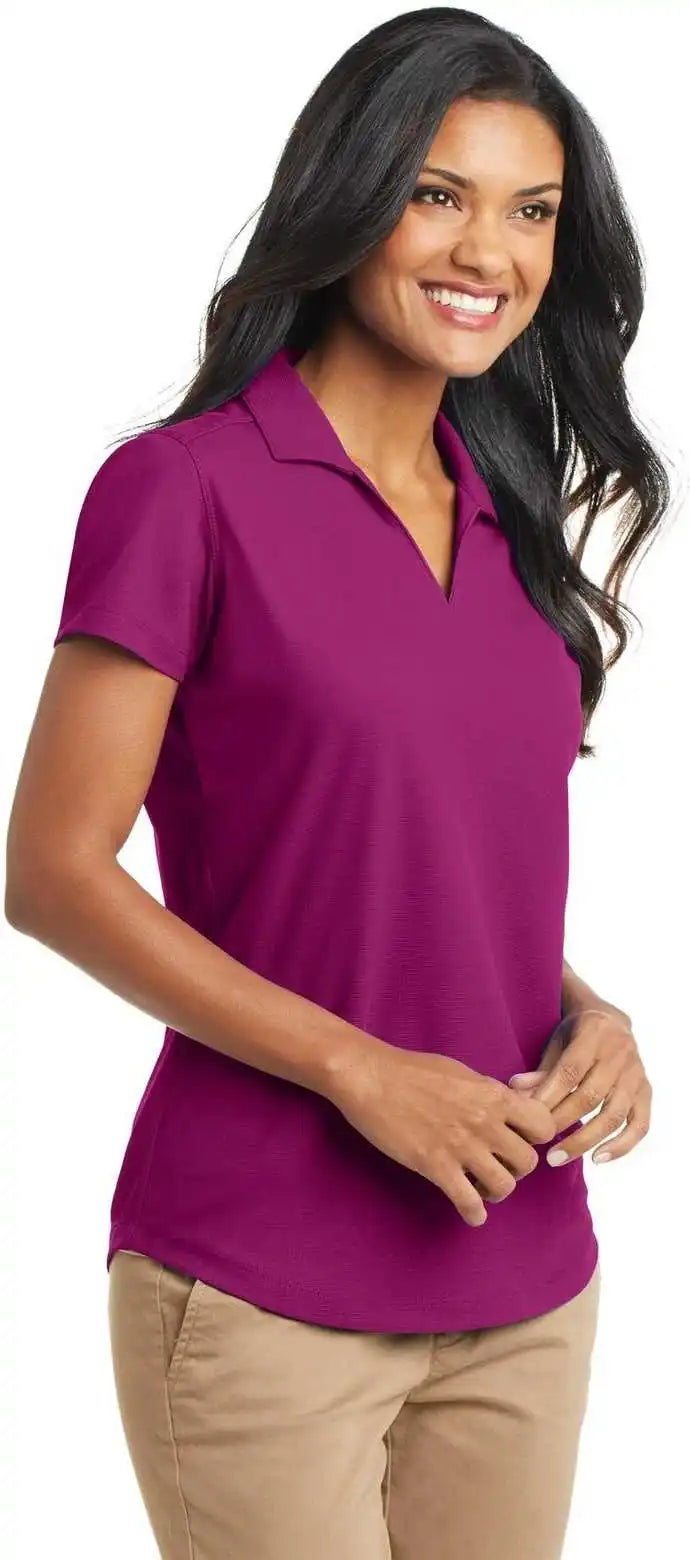 Port Authority L572 Ladies Dry Zone Grid Polo - Magenta