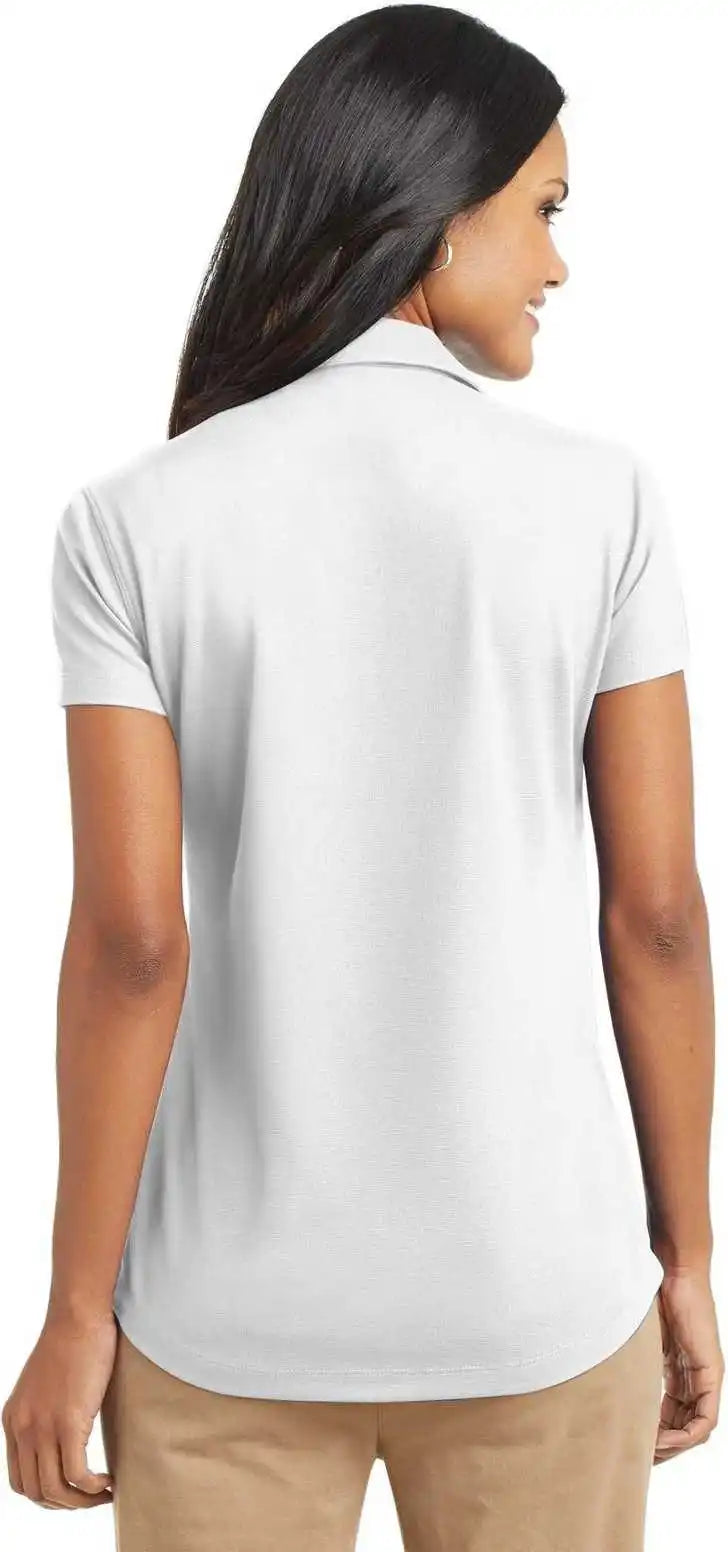 Port Authority L572 Ladies Dry Zone Grid Polo - White