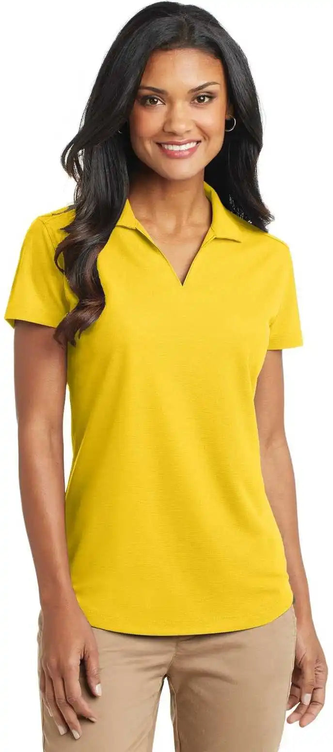 Port Authority L572 Ladies Dry Zone Grid Polo Yellow