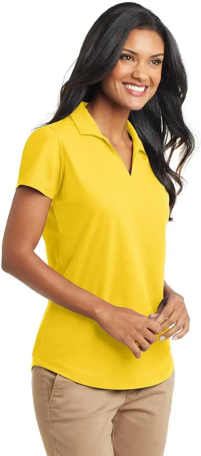 Port Authority L572 Ladies Dry Zone Grid Polo - Yellow