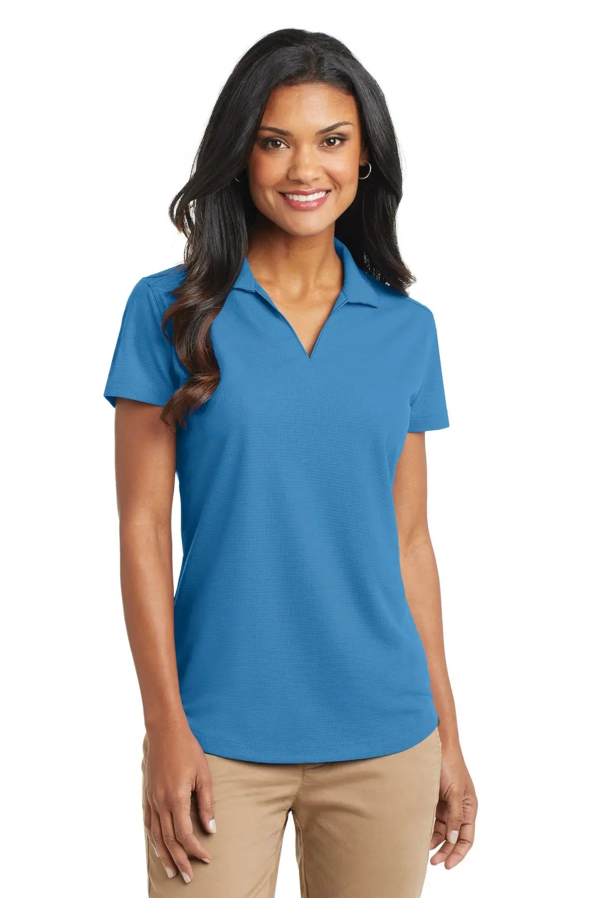 Port Authority L572 Women’s Dry Zone Grid Polo - Celadon Blue - Ladies Xs