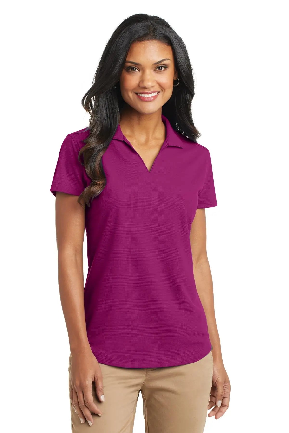 Port Authority L572 Women’s Dry Zone Grid Polo - Magenta