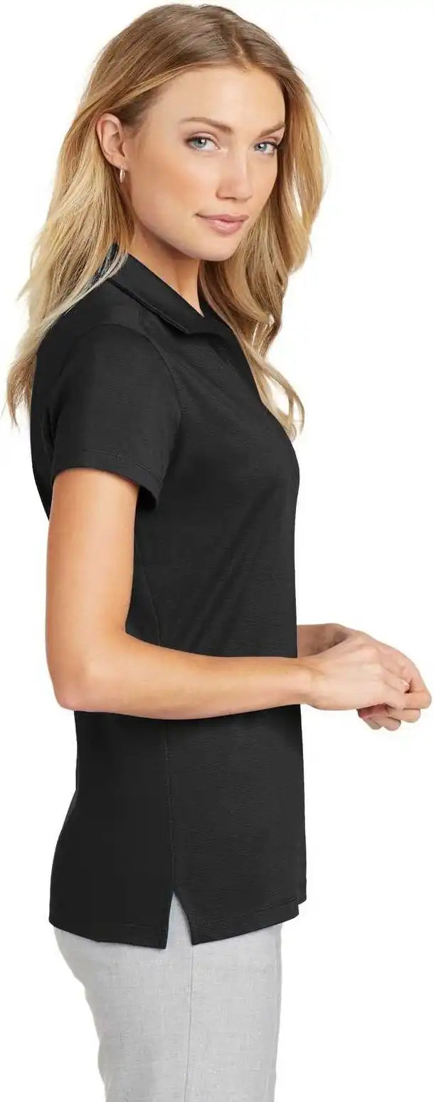 Port Authority L573 Ladies Rapid Dry Mesh Polo Black