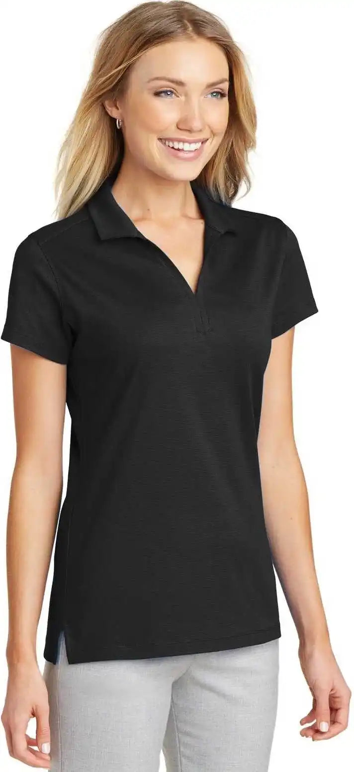 Port Authority L573 Ladies Rapid Dry Mesh Polo Black