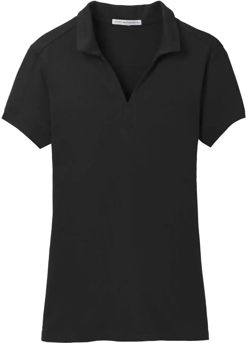 Port Authority L573 Ladies Rapid Dry Mesh Polo Black