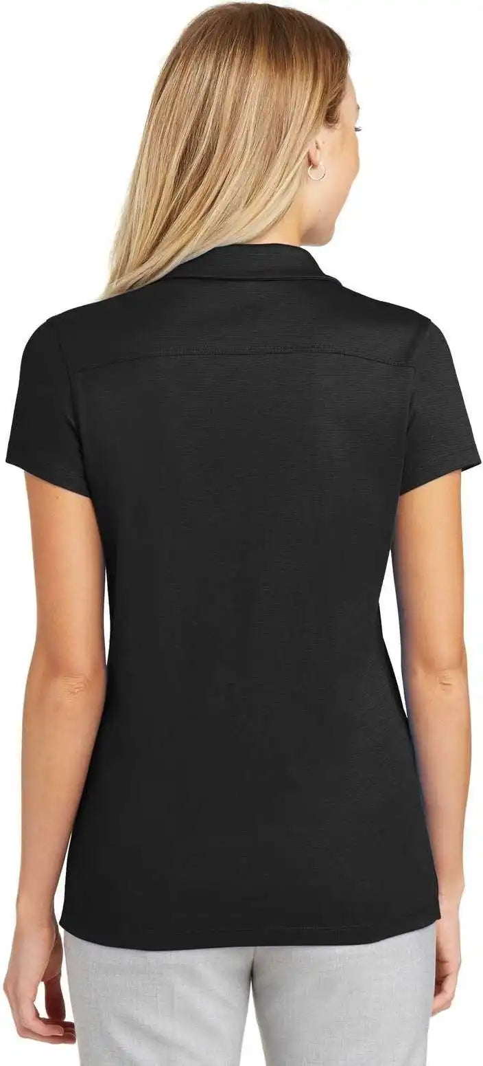Port Authority L573 Ladies Rapid Dry Mesh Polo Black