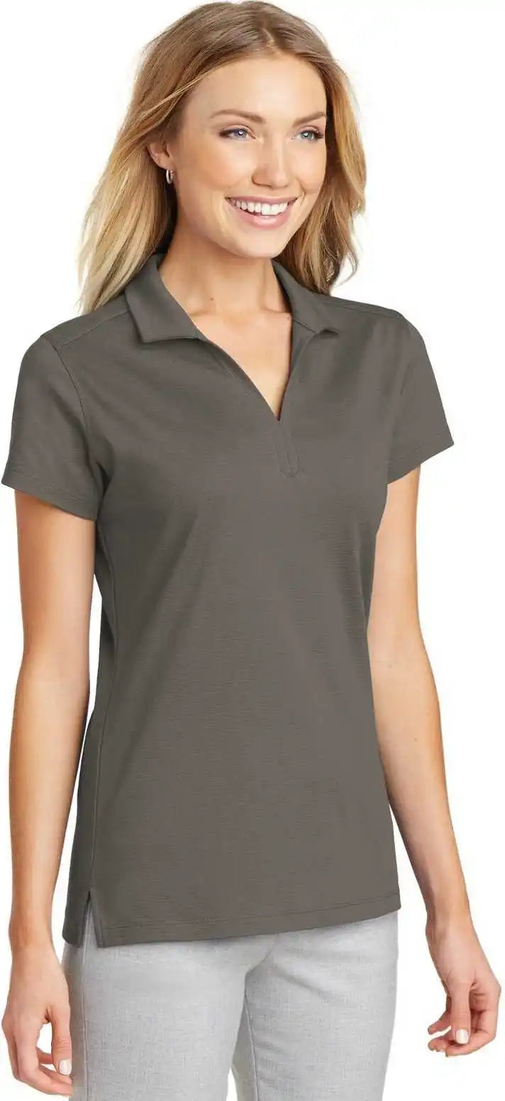 Port Authority L573 Ladies Rapid Dry Mesh Polo - Gray Smoke