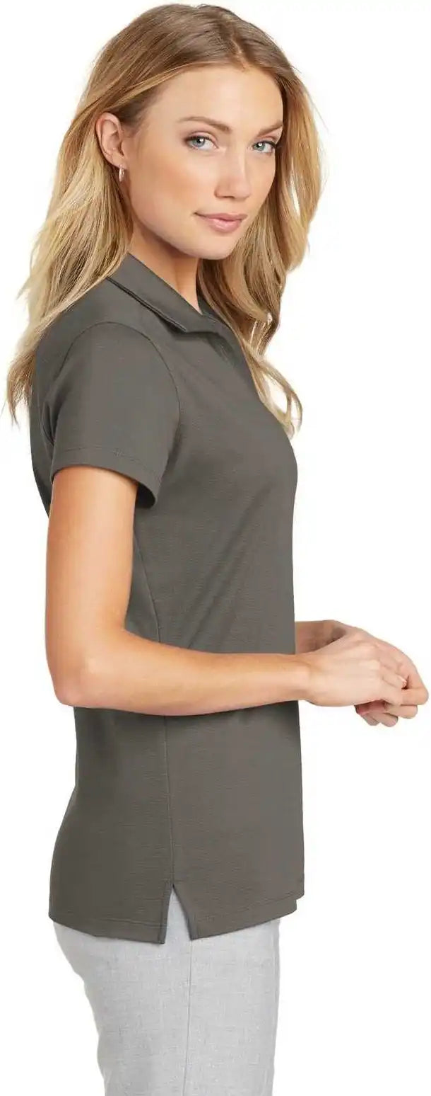 Port Authority L573 Ladies Rapid Dry Mesh Polo - Gray Smoke
