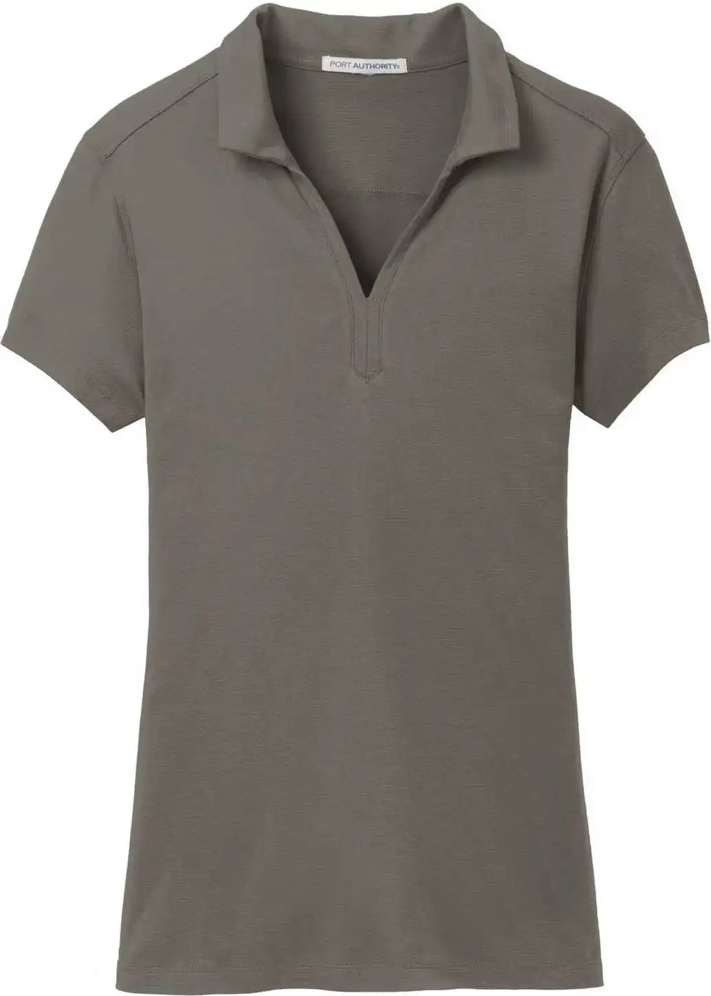 Port Authority L573 Ladies Rapid Dry Mesh Polo - Gray Smoke