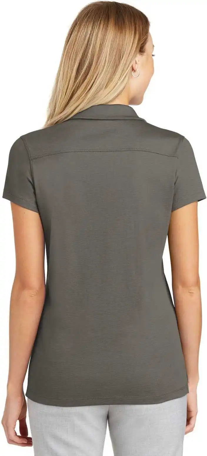 Port Authority L573 Ladies Rapid Dry Mesh Polo - Gray Smoke