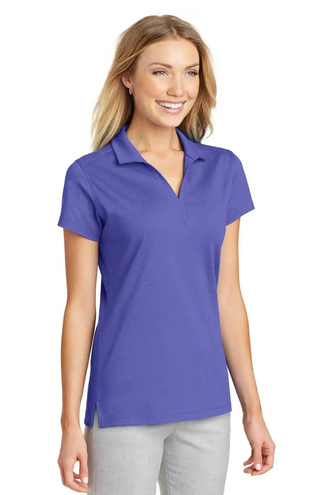 Port Authority L573 Ladies Rapid Dry Mesh Polo - Iris Blue