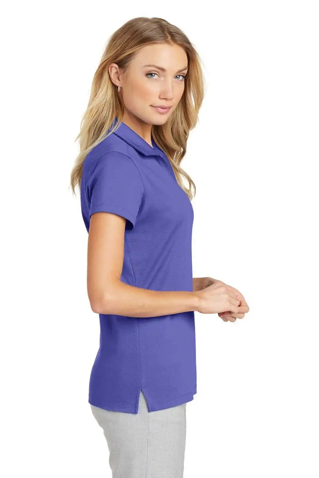 Port Authority L573 Ladies Rapid Dry Mesh Polo - Iris Blue