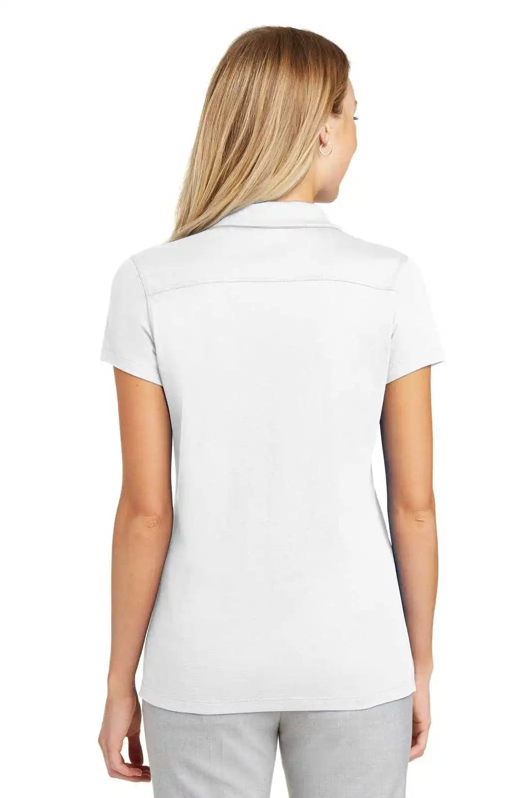 Port Authority L573 Ladies Rapid Dry Mesh Polo - White