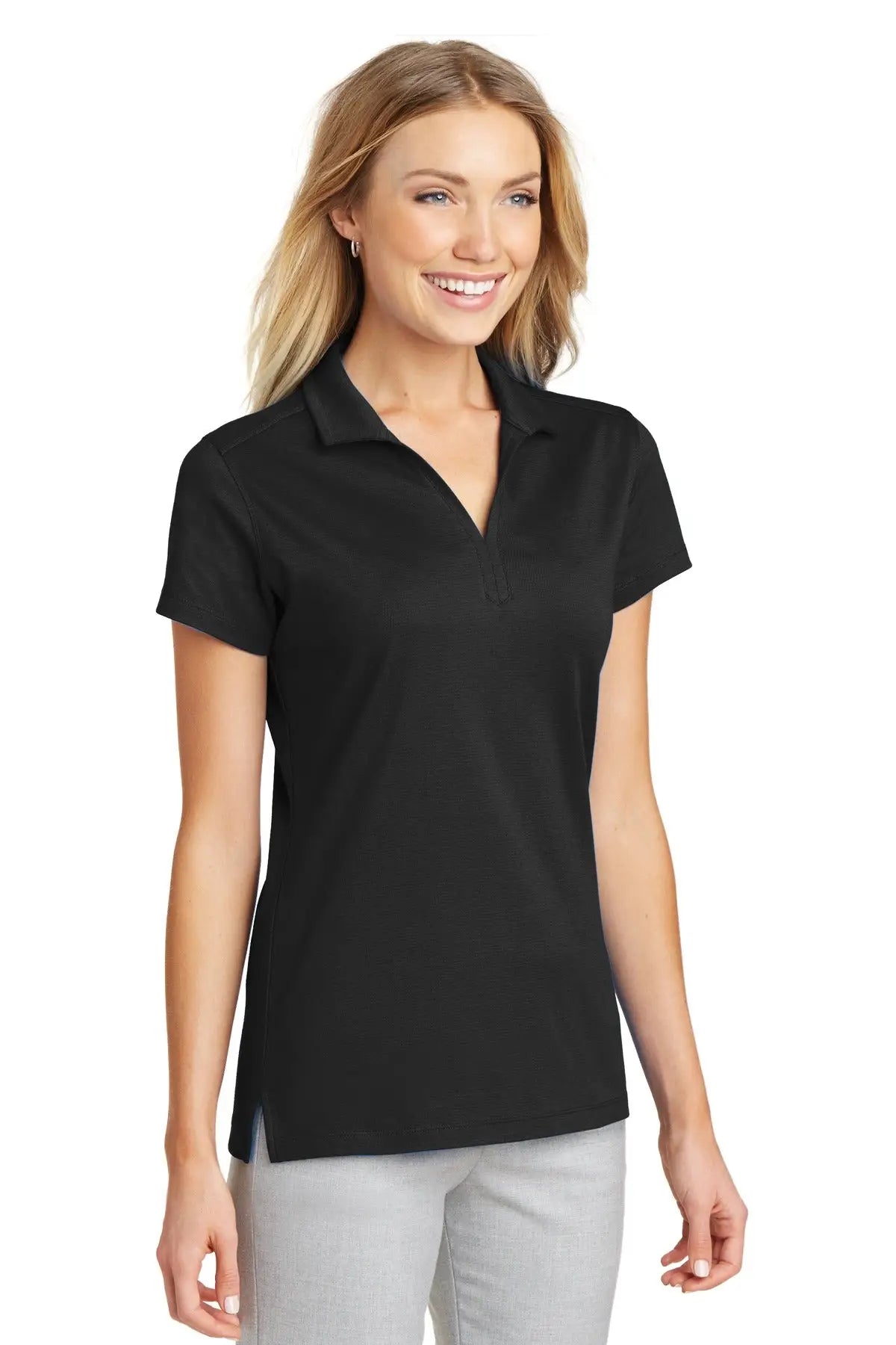 Port Authority L573 Women’s Rapid Dry Mesh Polo - Black