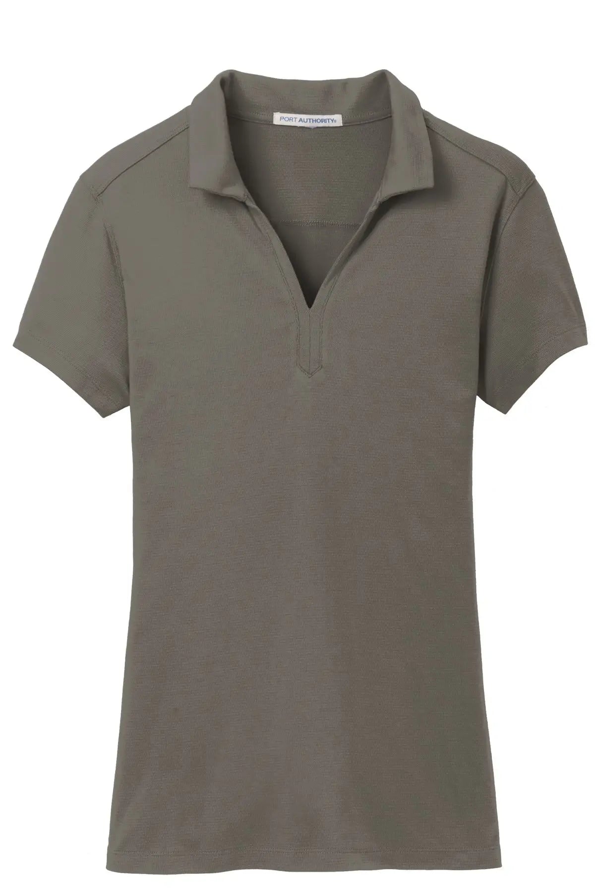 Port Authority L573 Women’s Rapid Dry Mesh Polo - Gray Smoke